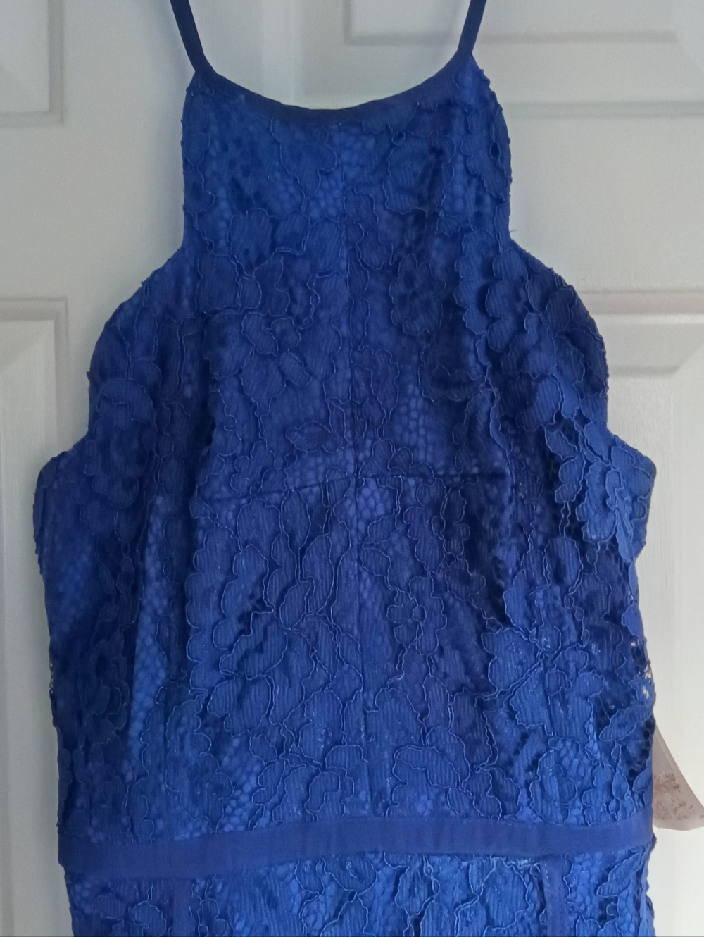 Lulu's Maxi Royal/Navy Blue Backless Dress